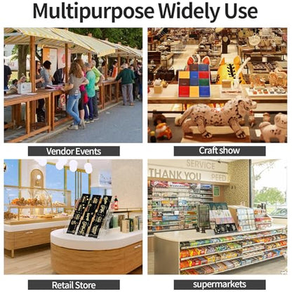 PecMuikee Greeting Card Display, 4 Tiers Clear Acrylic Sticker Display Stand for Vendors Retail, Display Photo Stand for Counter Tabletop Display Supplies, 2 Sets - color: 2 Sets