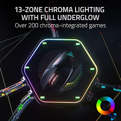 Razer Basilisk V3 Pro Wireless Gaming Mouse: HyperScroll Tilt Wheel - 30K DPI Optical Sensor - Gen-3 Optical Switches - 13-Zone Chroma RGB - 13 Programmable Controls - 3 Connection Modes - Black - color: Classic Black
