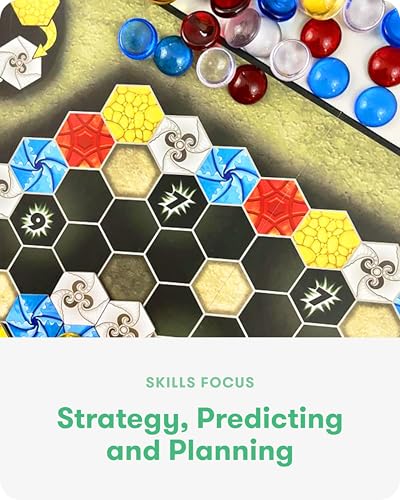 SimplyFun Matter Board Game – Area Control Strategy Game for Teens and Adults Ages 10+ – Includes Game Board, 92 Element Tiles, 56 Elementals, 14 Matter Tiles, 4 Player Screens, 2 Bags – 2-4 Players - style: Matter