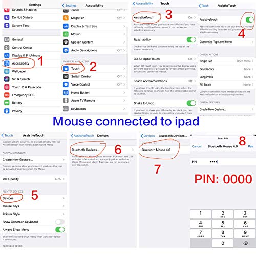 Bluetooth Wireless Mouse for Laptop mac MacBook ipad MacBook air MacBook pro pc Desktop Computer Windows Chromebook Notebook (Silver) - color: silver
