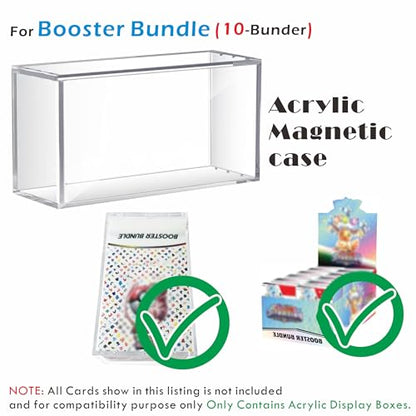 1PC Acrylic Magnetic Case for Booster Bundle(10Bundle) Clear Acrylic Display Case with Magnets Lid