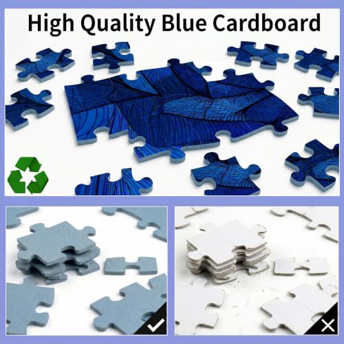 1000 Piece Puzzle for Adults, Glowing Antlers Jigsaw Puzzle for Adults, Premium Matte Finish, Thick Blue Cardboard, Fun and Challenging Family Game Great Gift Idea - color: Glowing Antlers