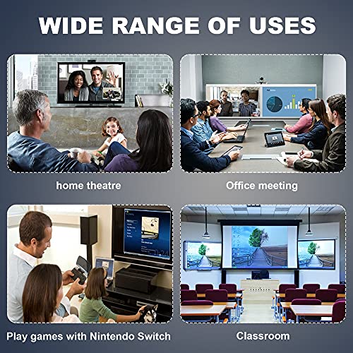 DisplayPort Switch Box 2-in-1-out 8K@30Hz 4K@120Hz DisplayPort 1.4 Switcher Compatible with PC, Laptop, Monitor, Gaming, TV