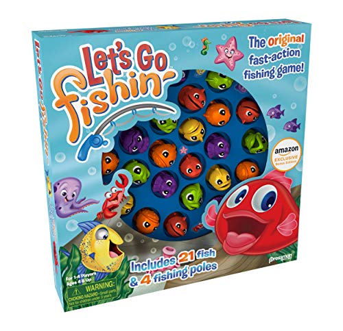 Amazon Exclusive Bonus Edition Let's Go Fishin' with Lucky Ducks MAM Card Game | 1-4 Players, Ages 4+ - style: Bonus Edition Let's Go Fishin' Game
