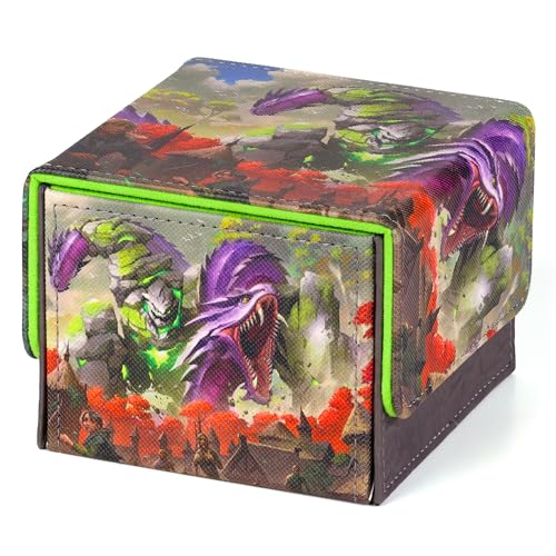 Rock Elemental Deck Box | 100+ Double Sleeved Card Capacity | Magnetic Closure - color: Rock Elemental