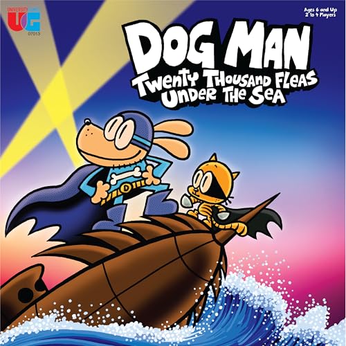 Dog Man Twenty Thousand Fleas Under the Sea Board Game, Ages 6+