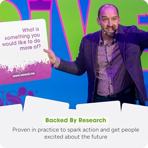 We! Connect, Future Focused Ice Breaker Conversation Cards, 10+ Activities | 20 possibility, 20 process & 20 practical cards with 10-plus no-prep activities for goal setting & thinking about the future