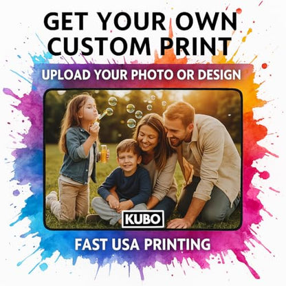 Custom Playmat TCG 14x24 Inches – Upload Your Image – Sublimation Desk Mat/Play Mat, Non Slip, Stitched Edges, Rubber for Trading Card Games (Final Fantasy MTG, Yugioh, One Piece, Pokemon, etc.) - size: 14x24 Inches