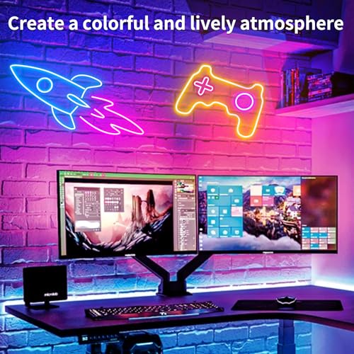 LED Neon Rope Lights 50FT,IP65 Waterproof LED Strip Lights,Music Sync LED Lights with Remote and APP Control, 24V RGB LED Rope Lights for Bedroom,Holiday Decoration（with Snap &Screws） | Music Sync LED Lights with Remote and APP Control, RGB LED Rope Light