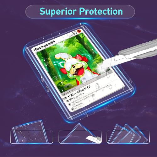 200 Card Sleeves Top Loaders for Cards, 3"x4" Card Holder (100Soft+100Hard) | Premium Card Protector, Playing Cards Holders, Fits 2.5"x3.5" Sized Standard Collectible Trading Baseball Sports Game Cards - size: 100 Soft + 100 Hard