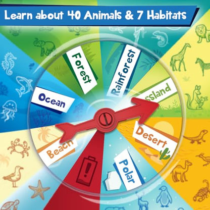 Imagimake Rescue Quest - Animals & Habitats, Educational Board Game | Screen-Free Family Fun, Travel Activity, Learn Wildlife & Habitats, Birthday Gift for Boys & Girls Ages 5,6,7,8,9,10 Year Old - style: Animals & Habitats