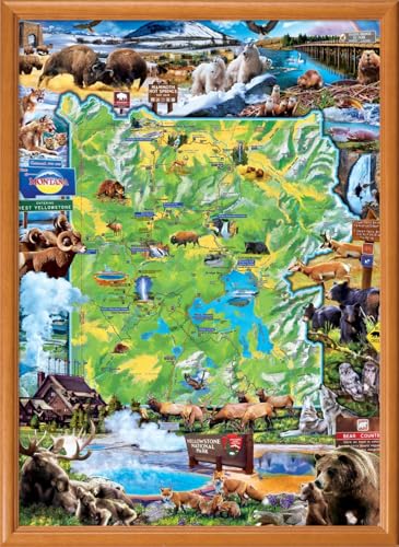 MasterPieces 1000 Piece Jigsaw Puzzle for Adults, Family, Or Youth - Yellowstone National Park - 19.25"x26.75" - style: Yellowstone