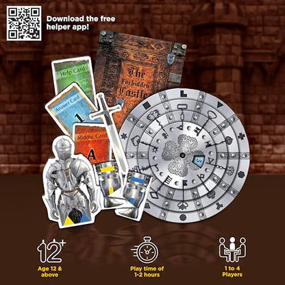 Exit: The Forbidden Castle | Exit: The Game - A Kosmos Game | Family-Friendly, Card-Based At-Home Escape Room Experience for 1 to 4 Players, Ages 12+