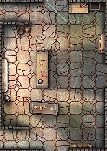 Big Book of Battle Mats Rooms Vaults & Chambers by Loke | 2-10 Players | Ages 14+ | One Shot Adventures and Heists
