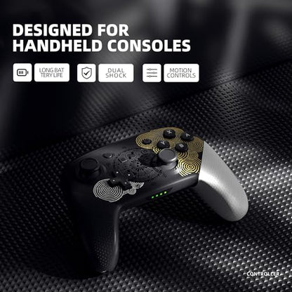 Switch Pro Controller, Wireless Switch Controllers with Carrying Storage Case, Upgraded Gamepad Switch Remote Replacement for Switch Controller, Support NFC/Dual Vibration/Screenshot/Wake-up Function - color: Black/White
