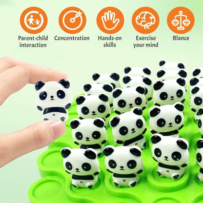 kykake Panda Balance Game Toys,Balance Game Tree Two-Player Parent-Child Interactive Family Tabletop Puzzle Montessori Toy,Pandas Board for Kids and Adults (Panda) - style: panda