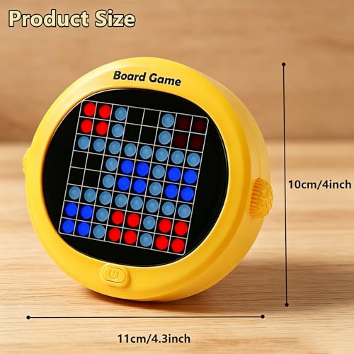 Electronic Chess Game, 5-in-1 Handheld Electric Puzzle Game, Electronic Board Games for Educational and Memory Growth, Portable Travel Games for Car Ride