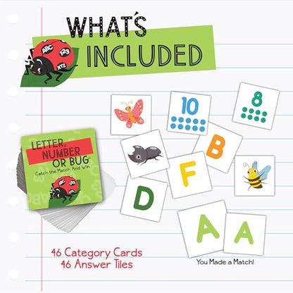 Briarpatch, Letter Number or Bug Game, Early Preschool Learning for Toddlers, Kindergarten and 1st Grade