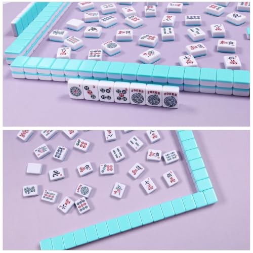 TIASUSAN Purple Mahjong Mat (31.5” x 31.5”) with Black Carrying Bag, Noise-Reducing Mahjong Mat for Table - color: Purple