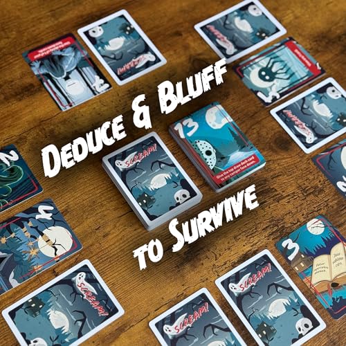 Scream Card Game, Spooky, Silly Fun for Game Night, Easy to Learn | Plays in Under 30 Minutes, 3-5 Players, Great for Teens, Adults & Families, From Creators of One Night Ultimate Werewolf