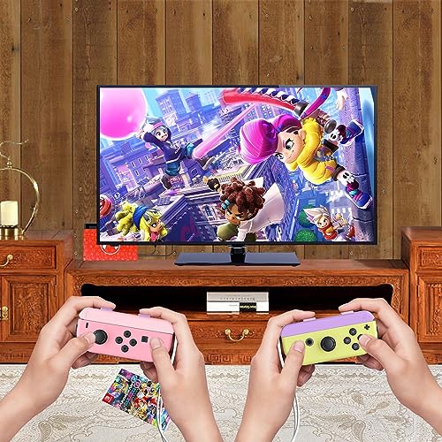 Lonxmovs 2 Pack Wrist Strap for Switch Joycon - Replacement Accessories for Joy con Straps (Pink and Purple) - color: Pink and Purple