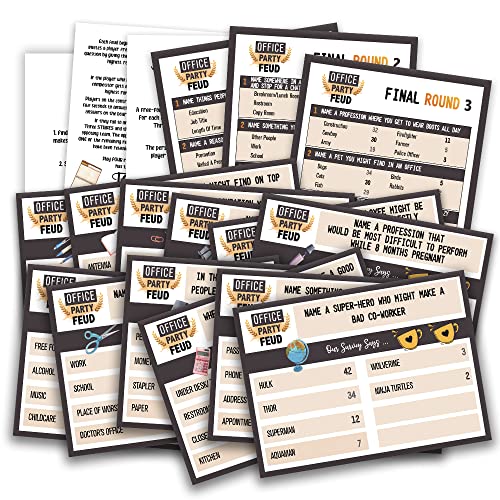 Office Friendly Feud Quiz, Family Feud Quiz, Office Party Games, Team Building Games, Feud Trivia Quiz - color: Neutral With Accent Colors