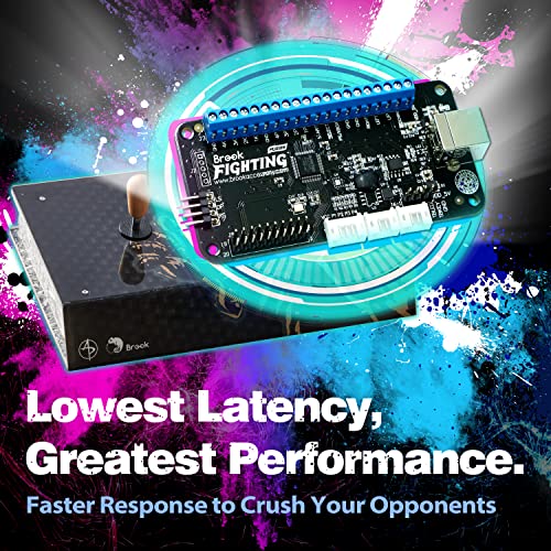 Brook Universal Fighting Board Fusion with a Sticker - Pre-Installed Header Version, for PS5 Fighting Games Solution, Compatible with Street Fighter 6 and Tekken 8 [Exclusive Version]