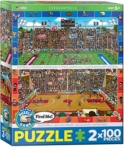 EuroGraphics Spot and Find Puzzle (2-Pack/100-Piece) - size: 100 Piece Puzzle, style: EuroGraphics Spot and Find Puzzle (2-Pack/100-Piece)