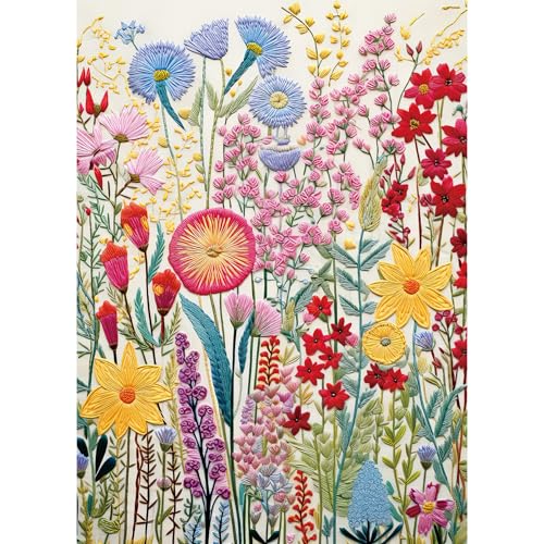 Threaded Garden Puzzles for Adults 1000 Pieces, Jigsaw Puzzles for Adults 1000 Piece, Challenging Game Toys, Impossible Puzzle, Family Decoration Puzzle - color: Threaded Garden
