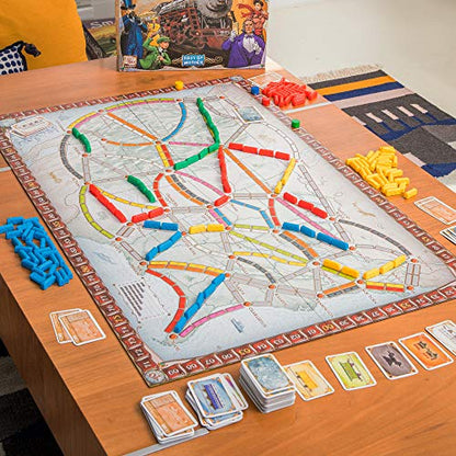 Ticket to Ride Board Game - A Cross-Country Train Adventure for Friends and Family! Strategy Game for Kids & Adults, Ages 8+, 2-5 Players, 30-60 Minute Playtime, Made by Days of Wonder - style: Ticket to Ride