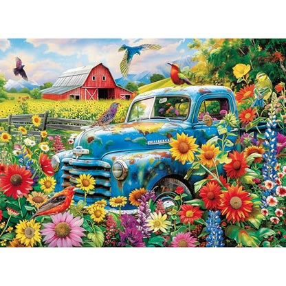 300 Piece Puzzles for Adults,Songbirds on The Farm Jigsaw Puzzle for Adults Kids Seniors,Recycled Cardboard Large Piece Puzzle 300 Piece,Family Activity Great Gift for Family Friends 20.5 * 15 in - style: Farm Country