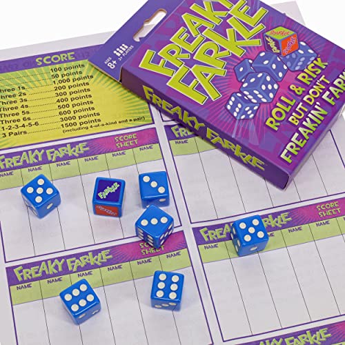 TDC Games Freaky Farkle Travel Dice Game - size: 5 x 3.75 x 0.75 inches