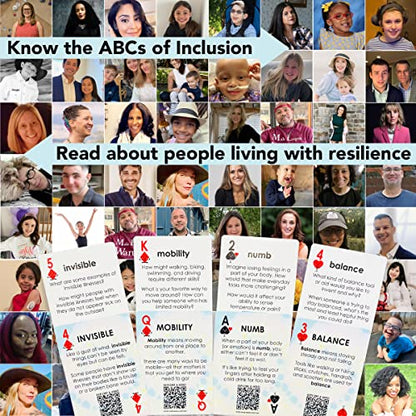 Mind Brain Emotion 52 Essential Inclusion Skills - A to Z Guide to Kindness, Compassion, Respect for Diversity and Disabilities - Educational Cards and Health Advocate to Teach Kids Empathy - style: Inclusion Skills