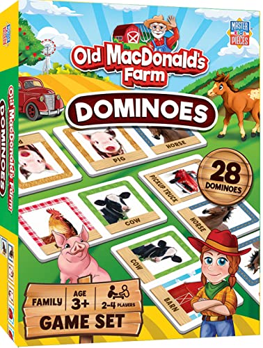MasterPieces Kids Games - Old MacDonald's Farm Picture Dominoes - Game for Kids and Family - style: Old MacDonald's Farm