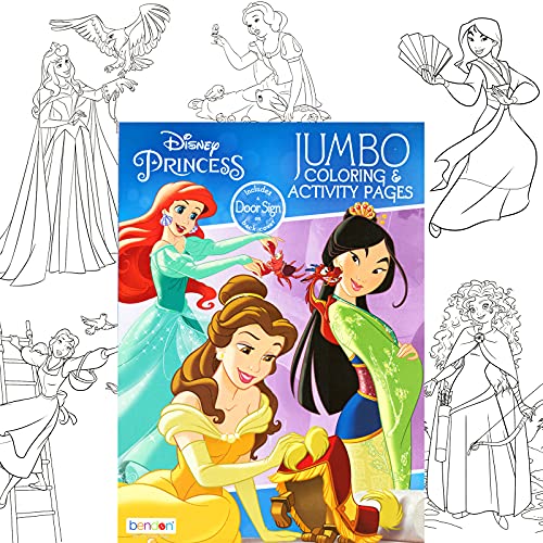 Disney Princess Coloring Book and Sticker Activity Set for Kids - Bundle with Princess Books, Princess Imagine Ink, Stickers, and More – Featuring Cinderella, Rapunzel, Ariel, Belle and More