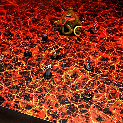 Warlock Tiles: Game Mat – Magma Chamber - style: Magma Chamber