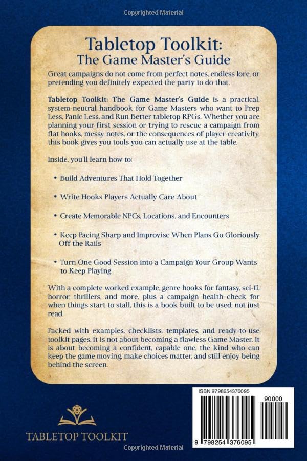 Tabletop Toolkit: The Game Master's Guide: Build and Run Memorable Adventures for Any Tabletop RPG