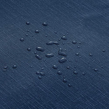 NLMUVW 48 Inch Square Vinyl Tablecloth, Navy Blue PVC Table Cloth Waterproof Wipe Clean Heavy Duty Table Cover for Kitchen Dining Picnic, 48 x 48 inch - color: Navy, size: 48" x 48" (Square)