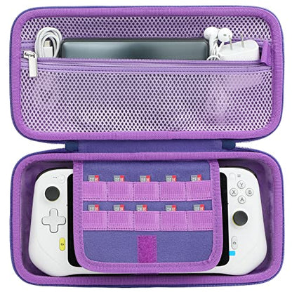 Aenllosi Hard Case for Logitech G Cloud Gaming Handheld, Purple | Hard shell construction, Water-resistant design, Impact-resistant design, Protective case only - color: Purple