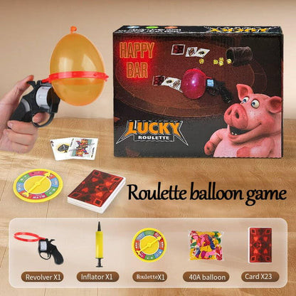 Liar's Bar Russian Roulette Social Strategy Card Game - Cards Cards with Themed Props for Holiday Parties, Family Reunions