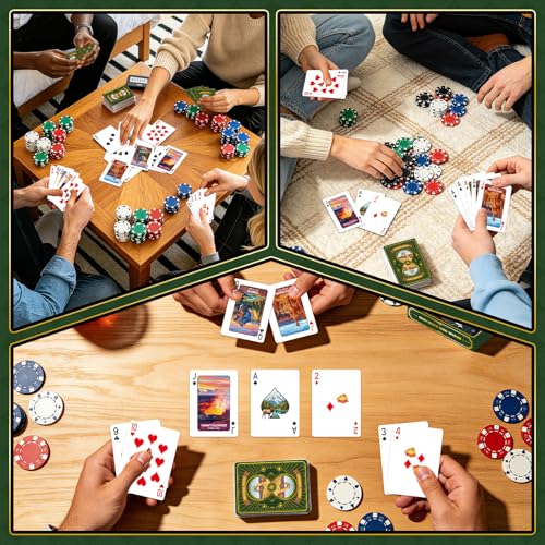 Playing Cards, National Park Themed Playing Cards, Deck of Cards, Standard Size Poker Card for Card Games,Game Night Blackjack Camping Travel Party Favors, Ideal Gift for Nature & Card Game Lovers