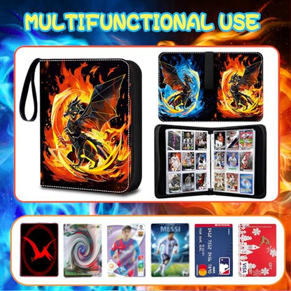 Trading Card Binder 9 Pocket 900 Cards Holder | 9-Pocket, 50 Sleeves, Fits 900 Cards Holder (900)