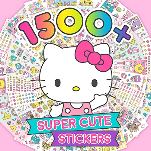 Horizon Group USA Sticker Book with Large and Small Sizes, Kids Stationary for Water Bottle, Notebooks, and Party Favors, Sanrio Hello Kitty and Friends - color: Hello Kitty
