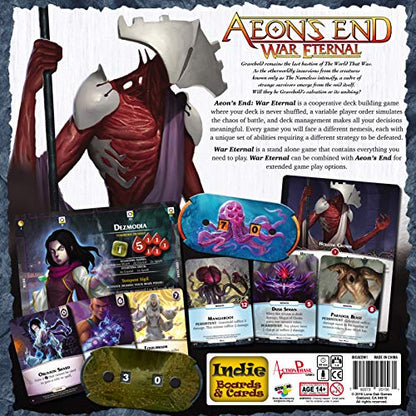 Aeon's End War Eternal - Cooperative Sci-Fi Fantasy Strategy Deck-Building Board Game for 1-4 Players Ages 14+ 60 Minute Playtime By Indie Boards and Cards - style: War Eternal (Full Game)