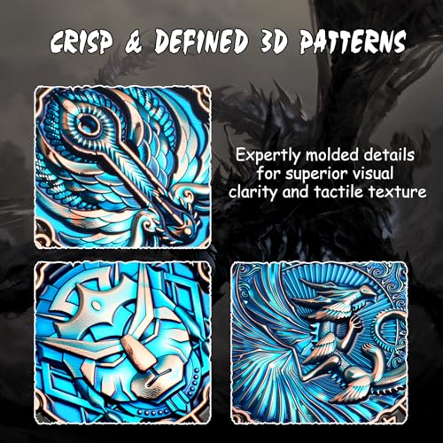 DNDND Unique Spinner Dice, 8-in-1 Hexagonal Metal Dice with Dual D20 Monster Themed Dice Set for DND Dungeons and Dragons, Dungeon Masters with Collectible Gift Tin (Rose with Teal) - color: Rose Teal