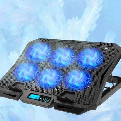 Laptop Cooling Pad with Quiet Fan Adjustable Height Laptop Stand Cooler for 13.97 Inch Portable Cooling Pad for Office and Gaming Use