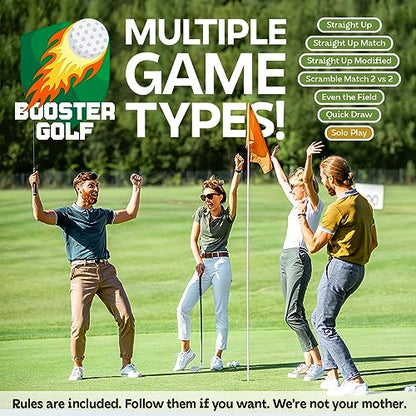 On-Course Golf Game - 100 Interactive Playable Cards - Perfect Golf Gift for Any Golfer - Ridiculous Multiplayer Game - 1-4 Players - All Skill Levels