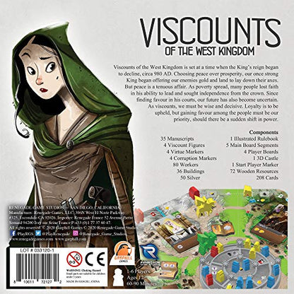 Renegade Game Studios Viscounts of the West Kingdom Strategy Board Game | Medieval Trilogy Game for 1-4 Players, Ages 12+, High Replay Value, 60-90 Min Playtime, Shem Phillips Design