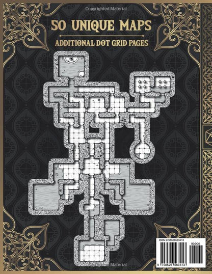 Dungeon Maps for Game Master: 50 Unique and Customizable Dungeon Maps for DnD Tabletop Role-Playing Games