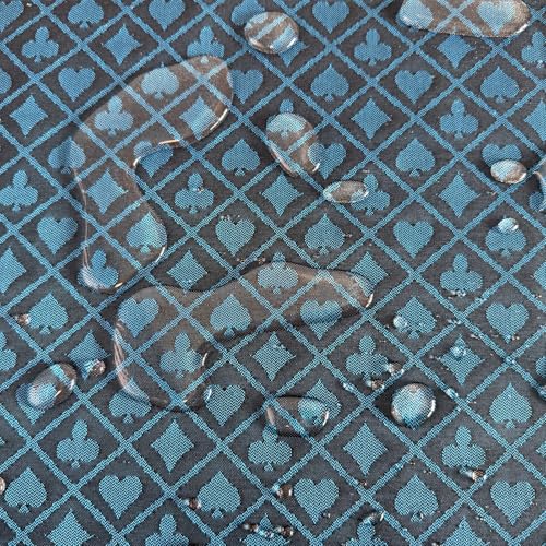 Speed Cloth Poker Table Fabric - 108X60 Inch Section of Suited Casino Card Game Table Felt Top Cover－Blue - color: Two-tone Blue